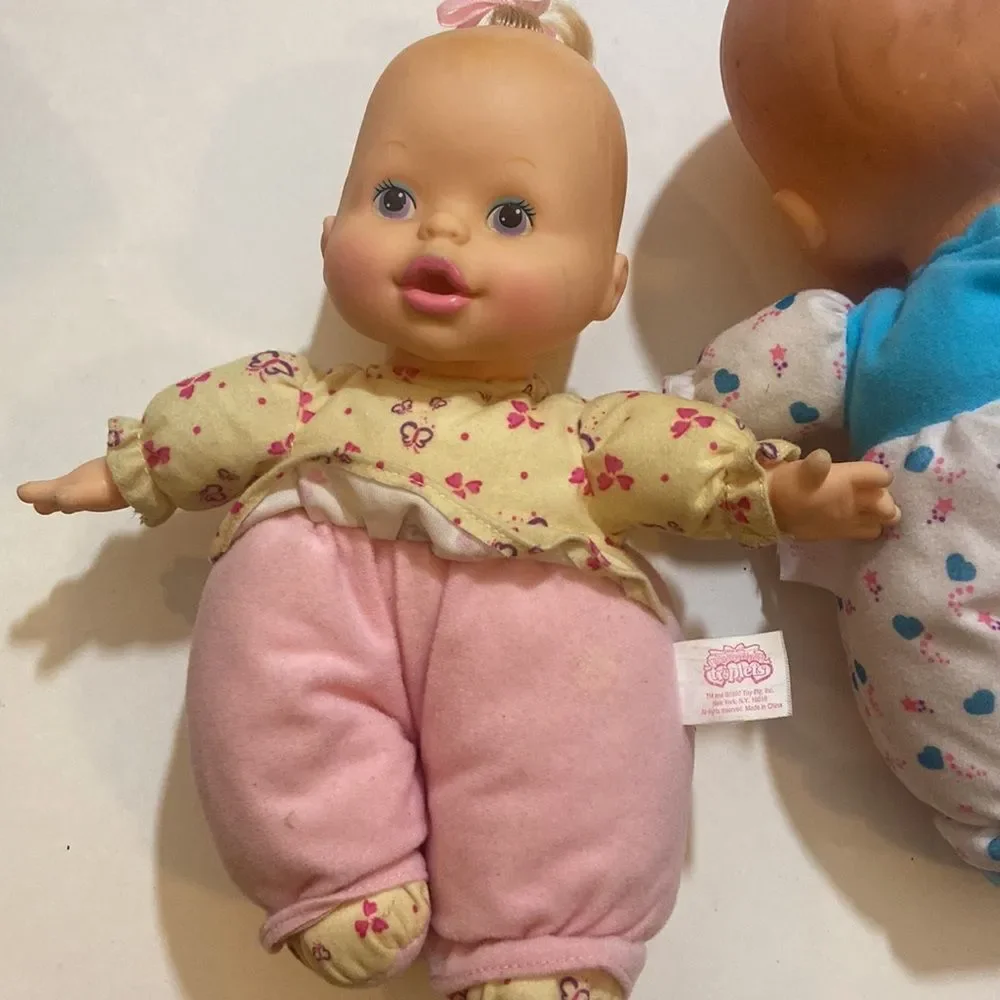 Vintage Take Care Of Me Triplets Interactive Dolls 1997 Set